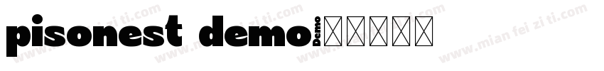 pisonest demo字体转换